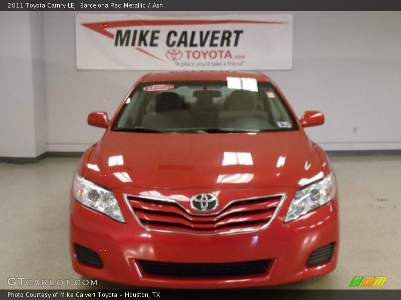 Barcelona Red Metallic / Ash 2011 Toyota Camry LE