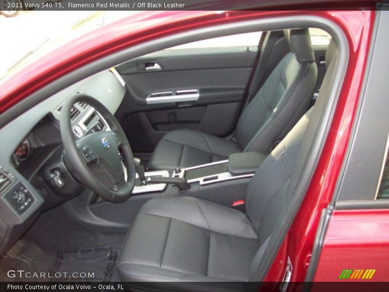 Flamenco Red Metallic / Off Black Leather 2011 Volvo S40 T5