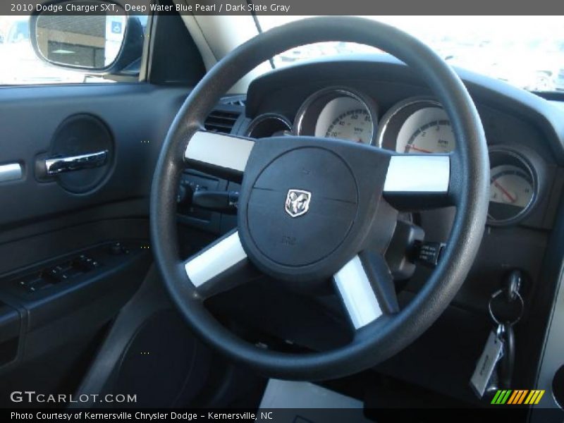 Deep Water Blue Pearl / Dark Slate Gray 2010 Dodge Charger SXT