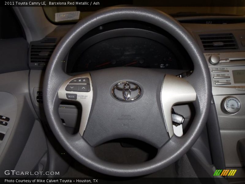 Barcelona Red Metallic / Ash 2011 Toyota Camry LE