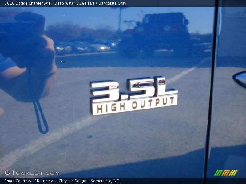 Deep Water Blue Pearl / Dark Slate Gray 2010 Dodge Charger SXT
