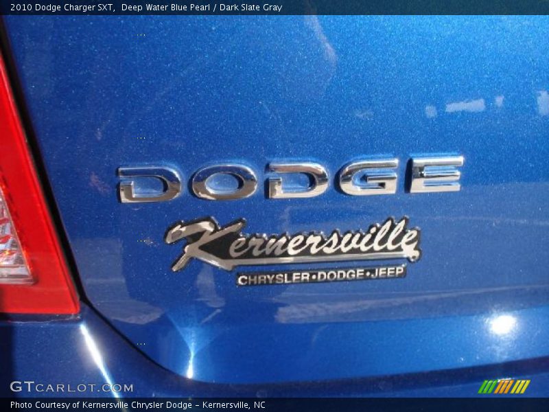 Deep Water Blue Pearl / Dark Slate Gray 2010 Dodge Charger SXT