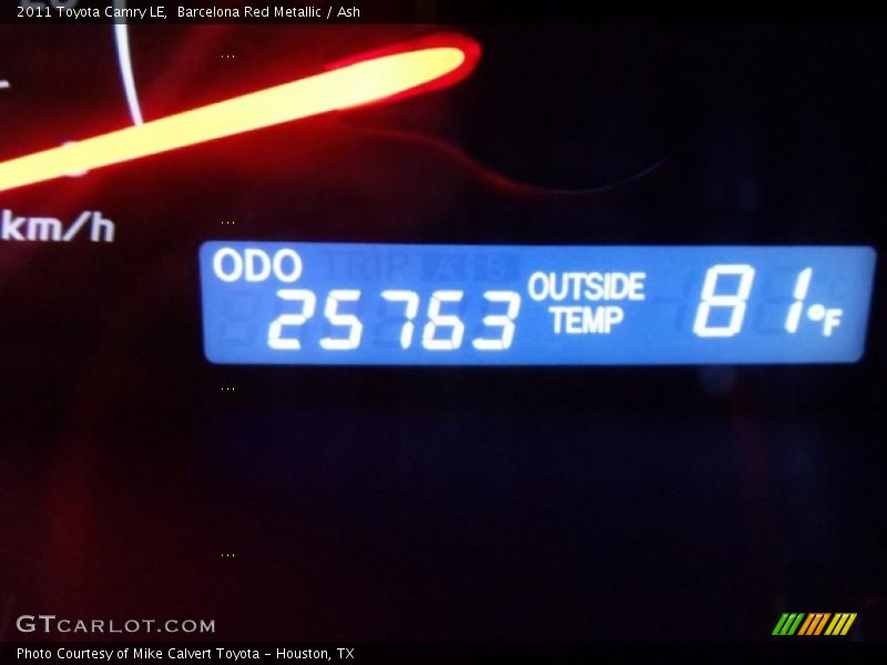 Barcelona Red Metallic / Ash 2011 Toyota Camry LE