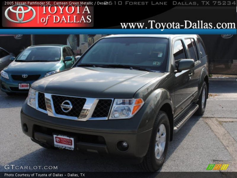 Canteen Green Metallic / Desert 2005 Nissan Pathfinder SE