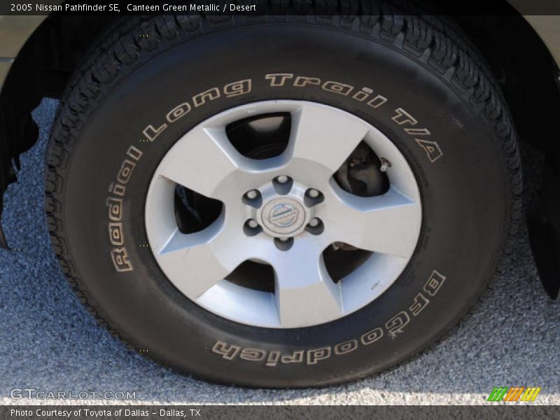 Canteen Green Metallic / Desert 2005 Nissan Pathfinder SE