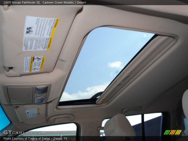 Canteen Green Metallic / Desert 2005 Nissan Pathfinder SE