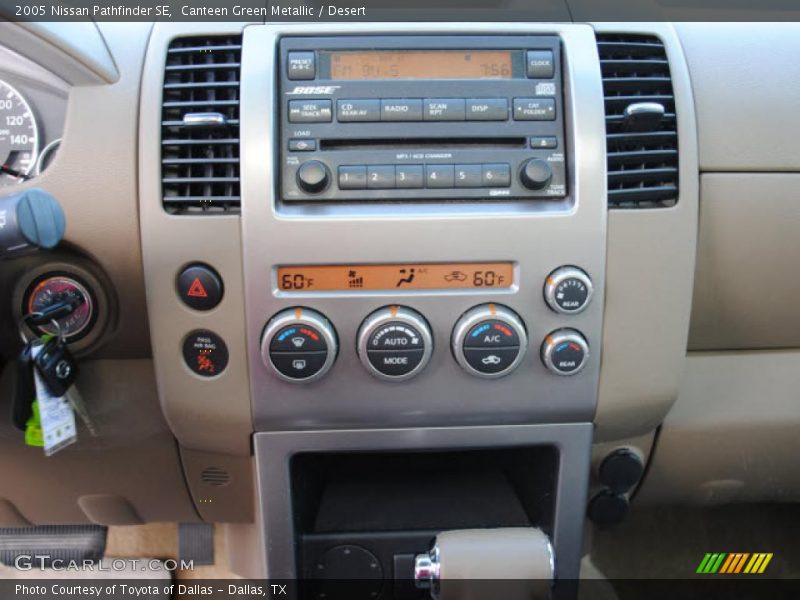 Canteen Green Metallic / Desert 2005 Nissan Pathfinder SE