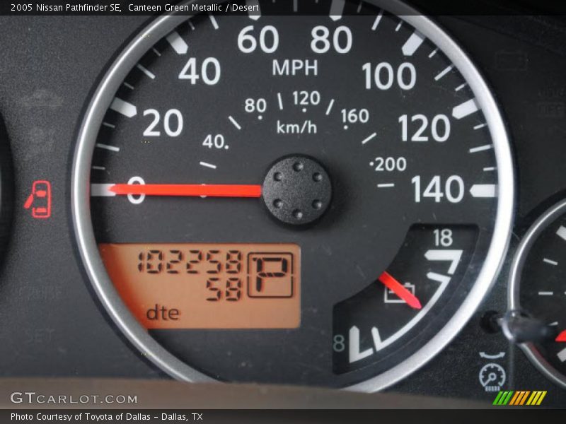 Canteen Green Metallic / Desert 2005 Nissan Pathfinder SE