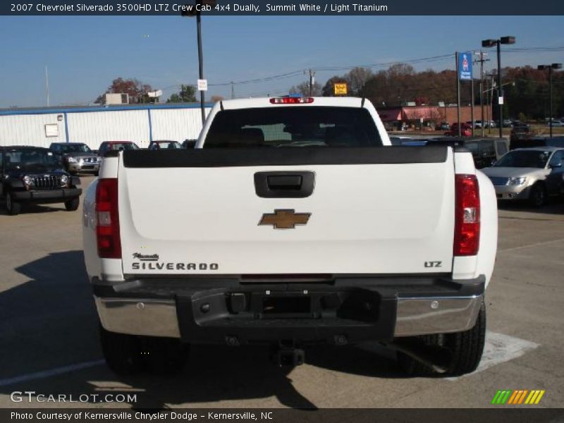 Summit White / Light Titanium 2007 Chevrolet Silverado 3500HD LTZ Crew Cab 4x4 Dually