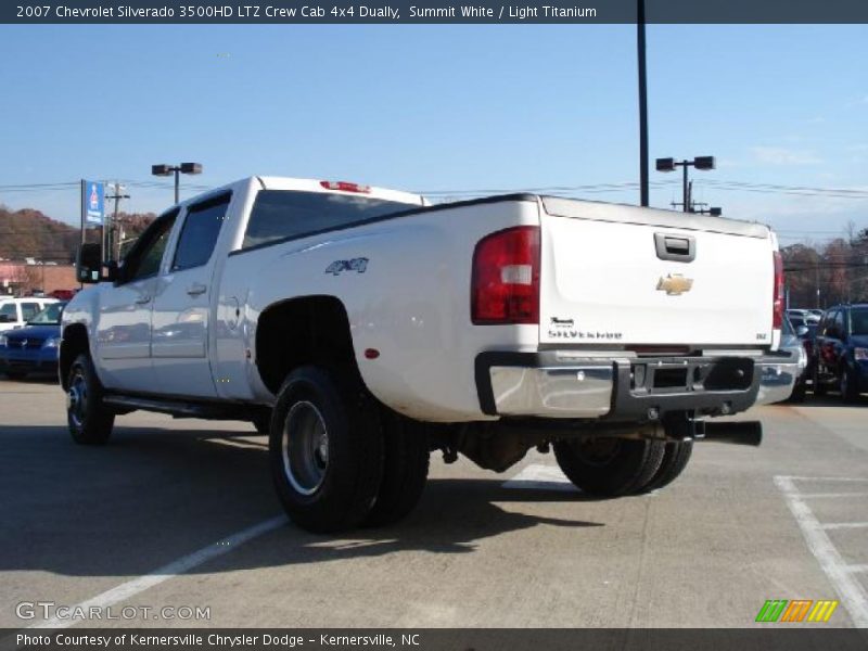 Summit White / Light Titanium 2007 Chevrolet Silverado 3500HD LTZ Crew Cab 4x4 Dually