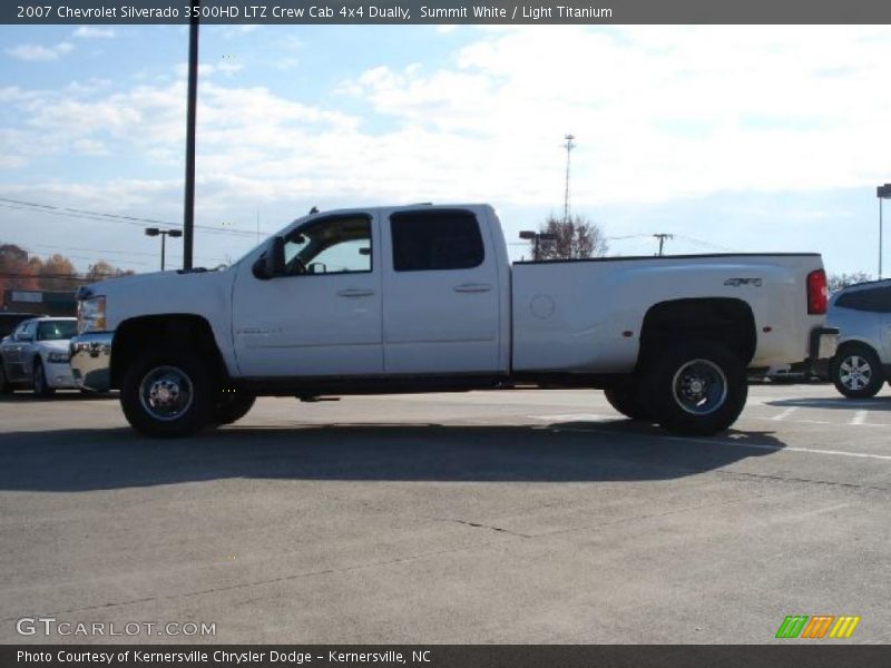 Summit White / Light Titanium 2007 Chevrolet Silverado 3500HD LTZ Crew Cab 4x4 Dually