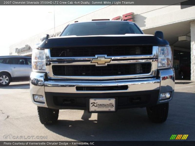 Summit White / Light Titanium 2007 Chevrolet Silverado 3500HD LTZ Crew Cab 4x4 Dually
