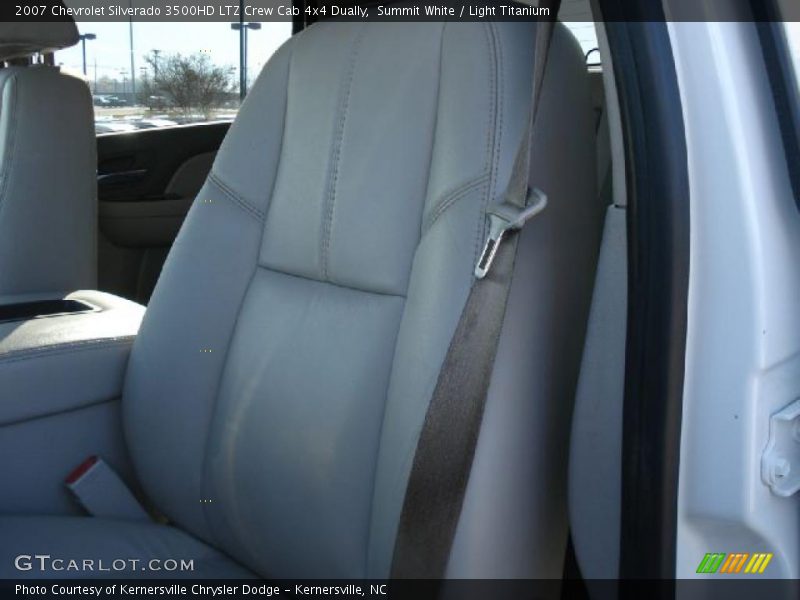 Summit White / Light Titanium 2007 Chevrolet Silverado 3500HD LTZ Crew Cab 4x4 Dually