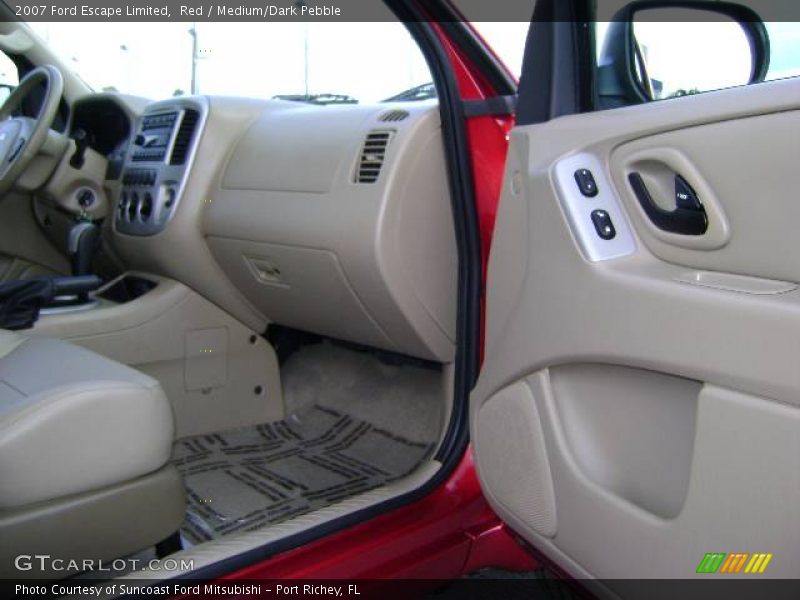 Red / Medium/Dark Pebble 2007 Ford Escape Limited