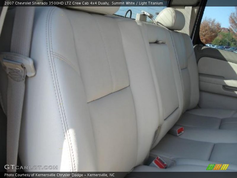 Summit White / Light Titanium 2007 Chevrolet Silverado 3500HD LTZ Crew Cab 4x4 Dually