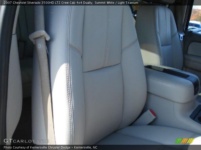 Summit White / Light Titanium 2007 Chevrolet Silverado 3500HD LTZ Crew Cab 4x4 Dually