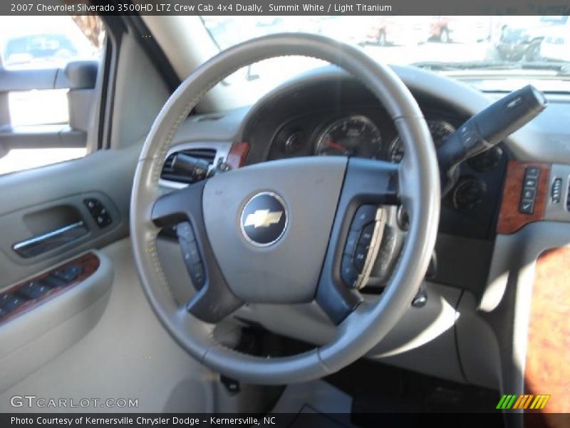 Summit White / Light Titanium 2007 Chevrolet Silverado 3500HD LTZ Crew Cab 4x4 Dually