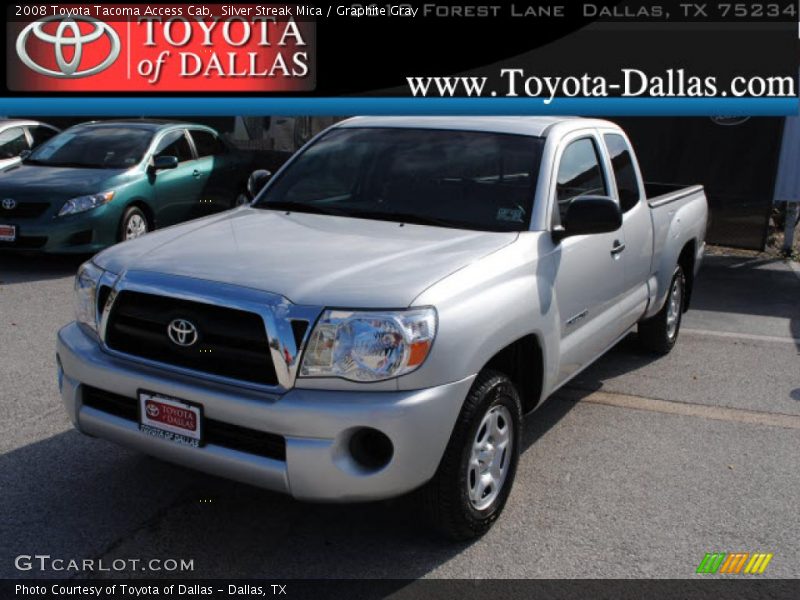 Silver Streak Mica / Graphite Gray 2008 Toyota Tacoma Access Cab