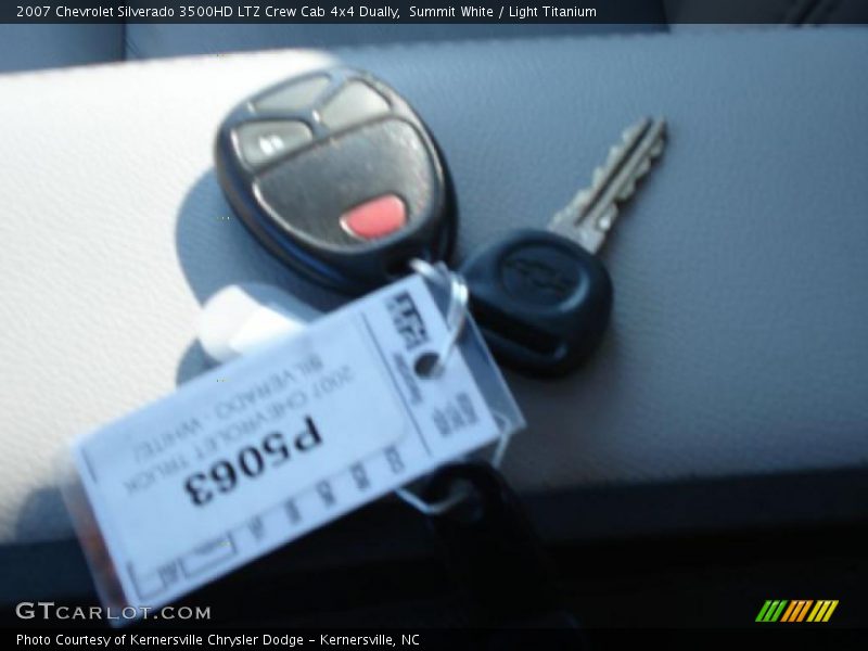 Summit White / Light Titanium 2007 Chevrolet Silverado 3500HD LTZ Crew Cab 4x4 Dually