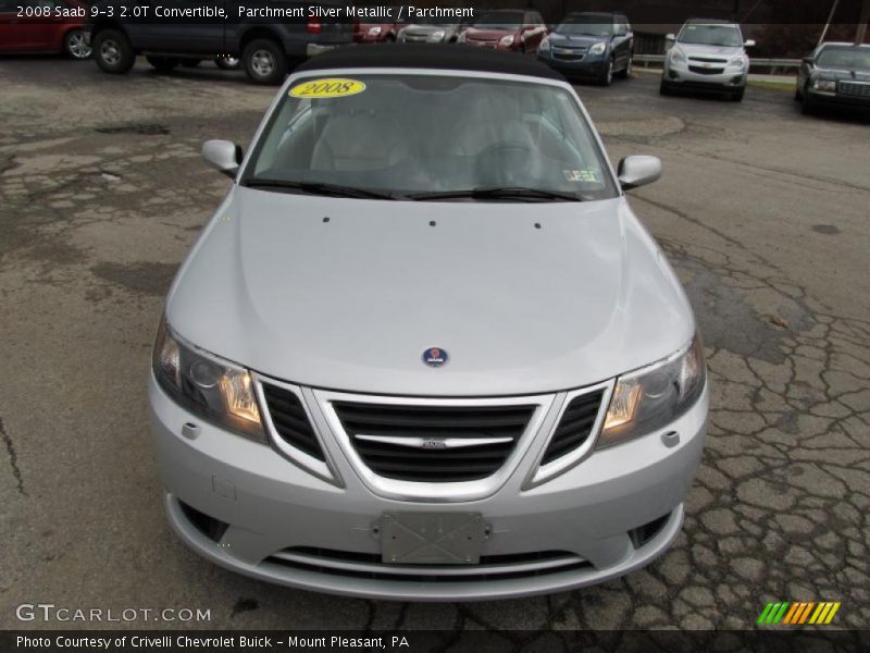 Parchment Silver Metallic / Parchment 2008 Saab 9-3 2.0T Convertible
