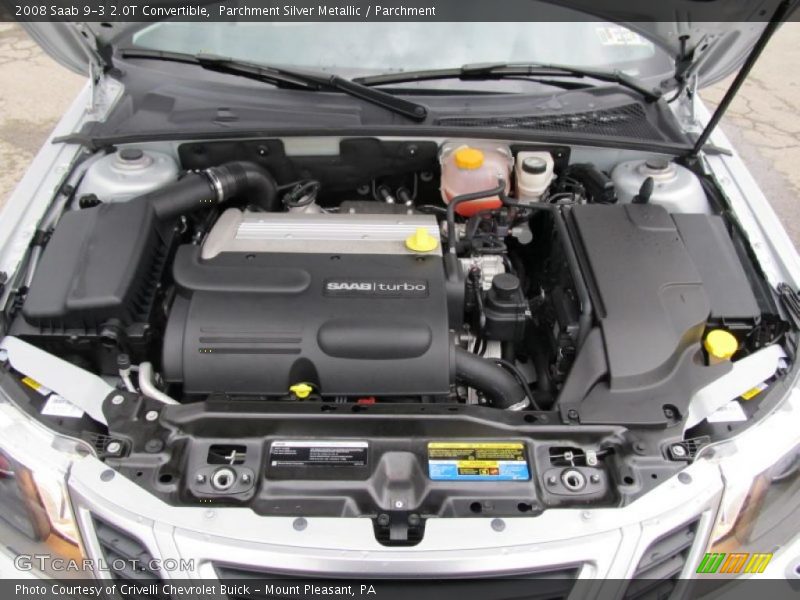  2008 9-3 2.0T Convertible Engine - 2.0 Liter Turbocharged DOHC 16-Valve 4 Cylinder