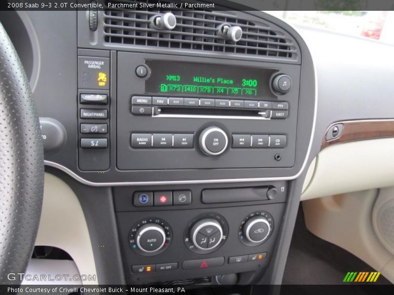 Controls of 2008 9-3 2.0T Convertible