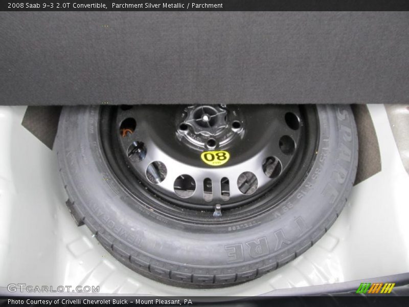Parchment Silver Metallic / Parchment 2008 Saab 9-3 2.0T Convertible