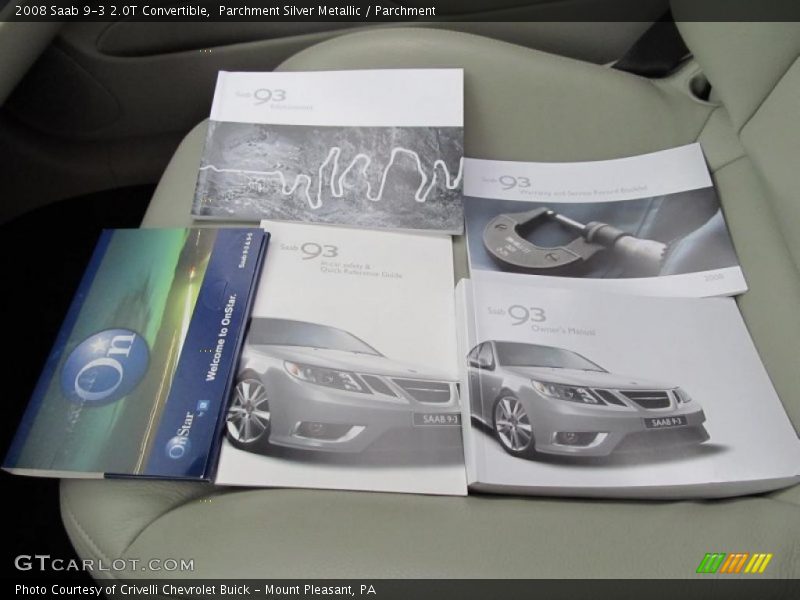 Parchment Silver Metallic / Parchment 2008 Saab 9-3 2.0T Convertible