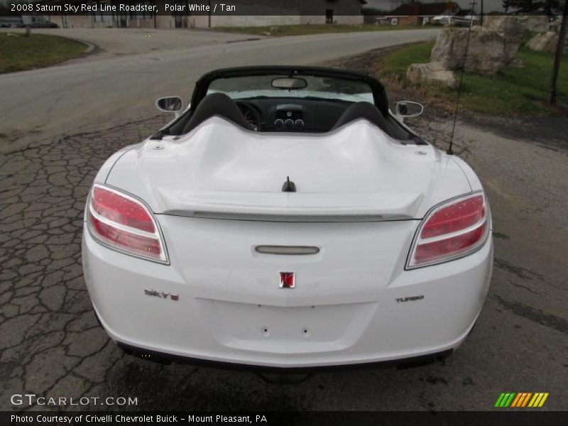 Polar White / Tan 2008 Saturn Sky Red Line Roadster