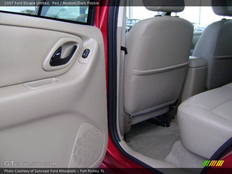 Red / Medium/Dark Pebble 2007 Ford Escape Limited