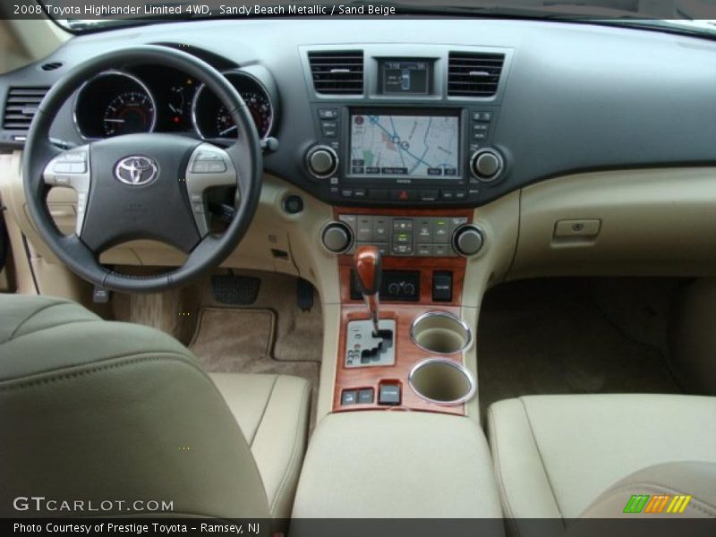 Sandy Beach Metallic / Sand Beige 2008 Toyota Highlander Limited 4WD