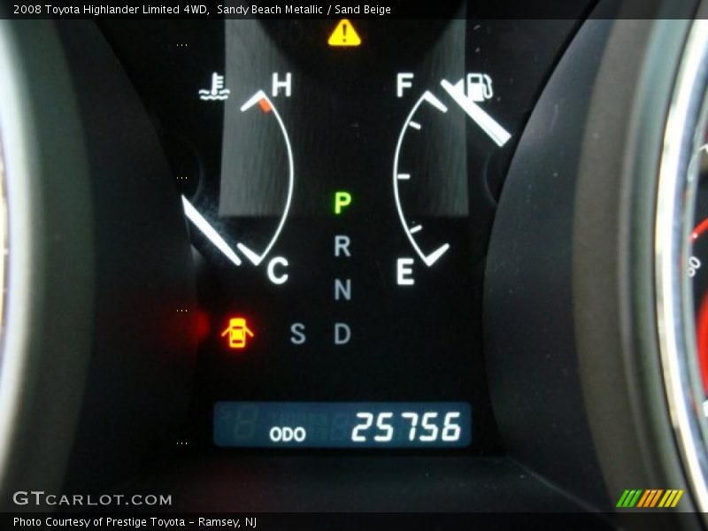 Sandy Beach Metallic / Sand Beige 2008 Toyota Highlander Limited 4WD