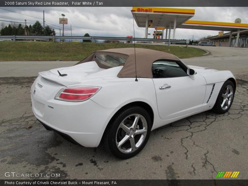 Polar White / Tan 2008 Saturn Sky Red Line Roadster