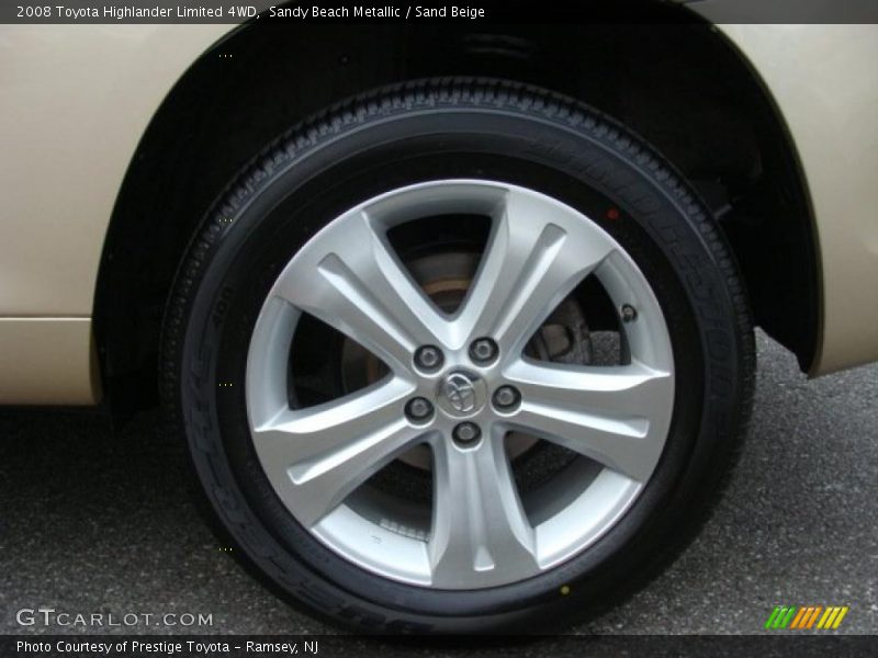 Sandy Beach Metallic / Sand Beige 2008 Toyota Highlander Limited 4WD