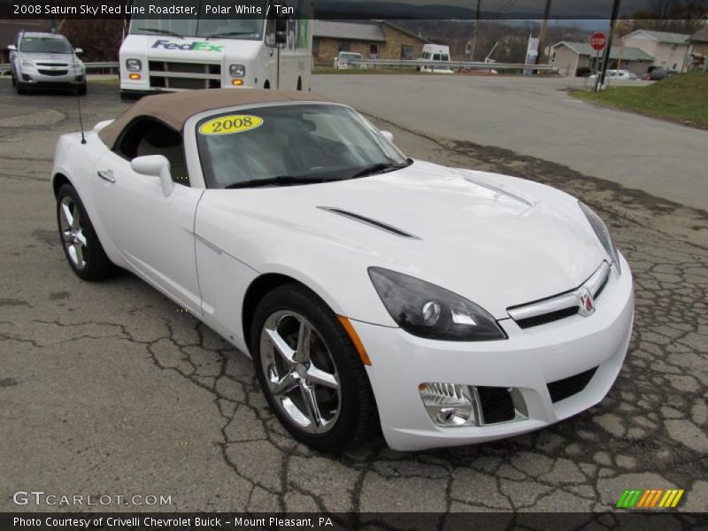 Front 3/4 View of 2008 Sky Red Line Roadster