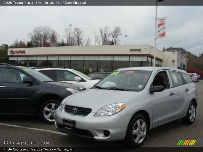 Silver Streak Mica / Dark Charcoal 2008 Toyota Matrix