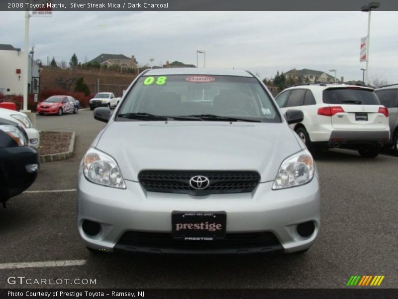Silver Streak Mica / Dark Charcoal 2008 Toyota Matrix