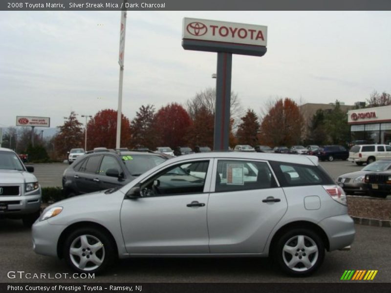 Silver Streak Mica / Dark Charcoal 2008 Toyota Matrix