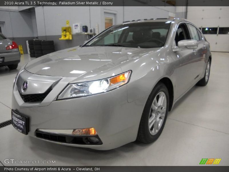 Palladium Silver Metallic / Ebony 2010 Acura TL 3.5 Technology