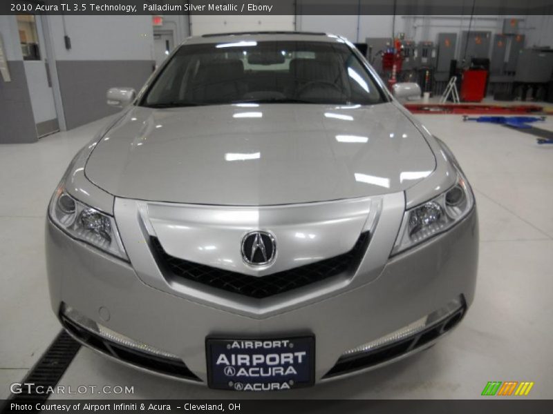 Palladium Silver Metallic / Ebony 2010 Acura TL 3.5 Technology