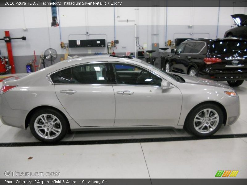Palladium Silver Metallic / Ebony 2010 Acura TL 3.5 Technology