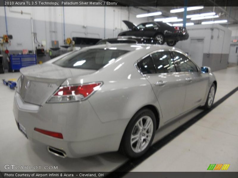 Palladium Silver Metallic / Ebony 2010 Acura TL 3.5 Technology