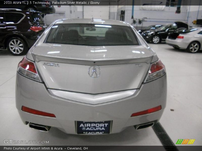 Palladium Silver Metallic / Ebony 2010 Acura TL 3.5 Technology
