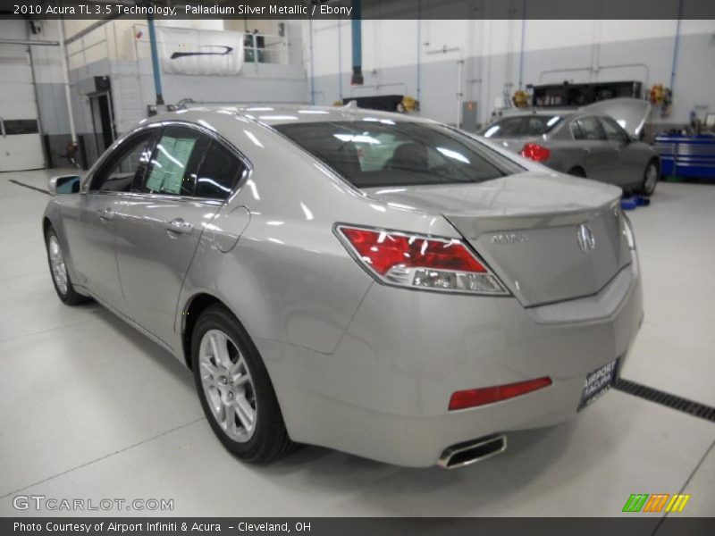 Palladium Silver Metallic / Ebony 2010 Acura TL 3.5 Technology