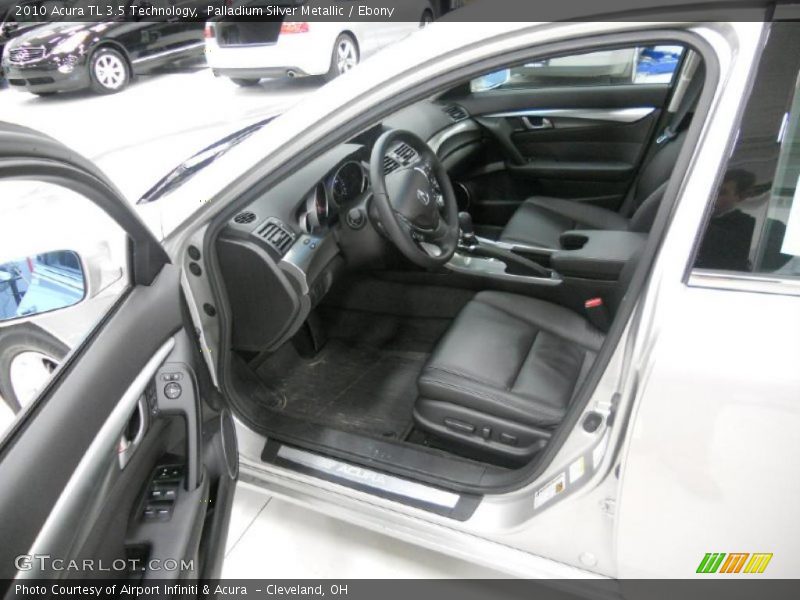 Palladium Silver Metallic / Ebony 2010 Acura TL 3.5 Technology