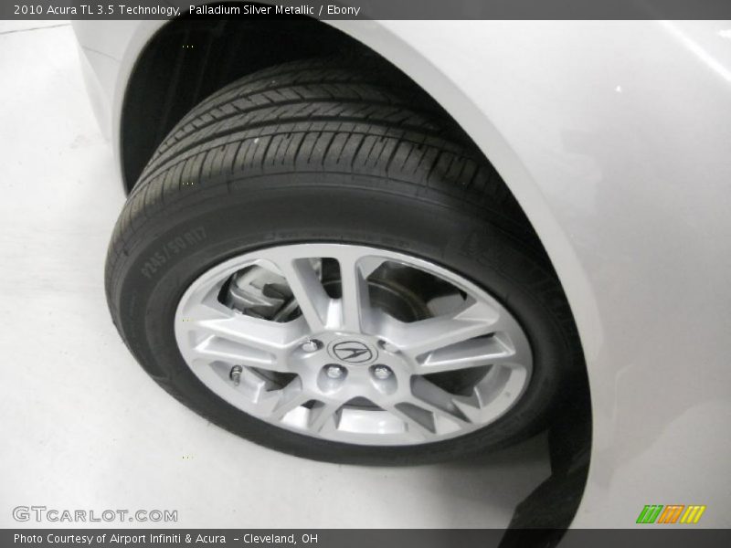Palladium Silver Metallic / Ebony 2010 Acura TL 3.5 Technology