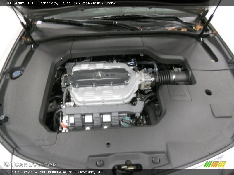 Palladium Silver Metallic / Ebony 2010 Acura TL 3.5 Technology