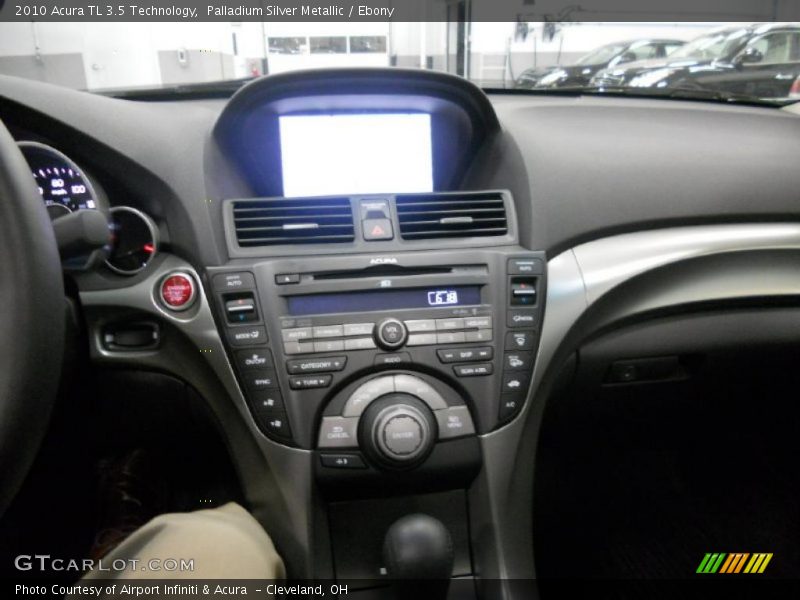 Palladium Silver Metallic / Ebony 2010 Acura TL 3.5 Technology