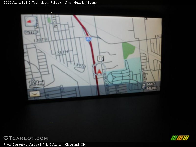 Palladium Silver Metallic / Ebony 2010 Acura TL 3.5 Technology