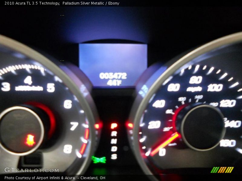 Palladium Silver Metallic / Ebony 2010 Acura TL 3.5 Technology